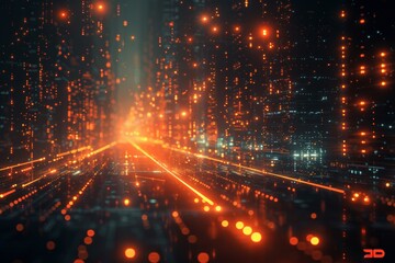 Obraz premium A sophisticated high-tech design integrating detailed information technology graphs and contemporary tech patterns. Generative AI