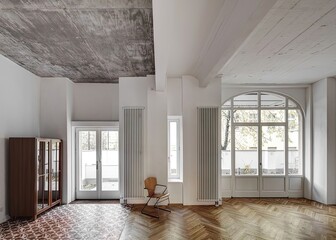 design interior of a house with a window generative ai