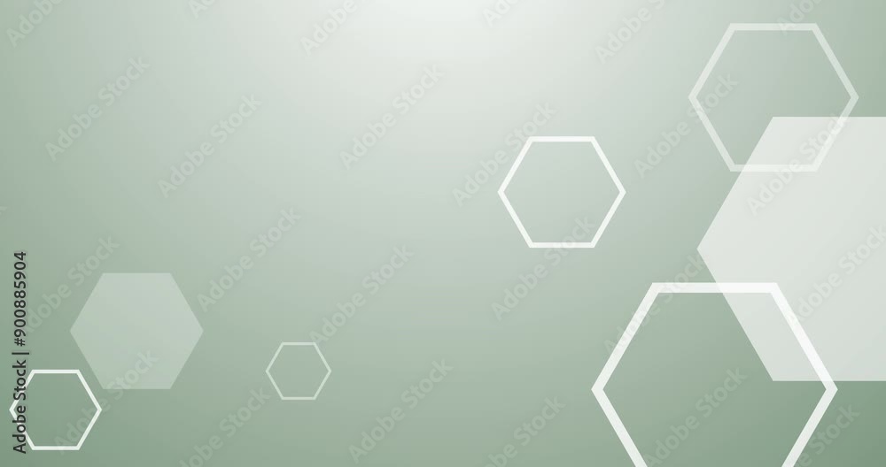 Fototapete Wallpaper, digital and moving of geometric, hexagon and texture of pattern, lines and color of space. Honeycomb, system and technology with connection, virtual and futuristic for design and symmetry