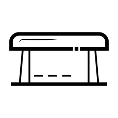 balance beam Line Icon