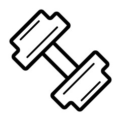 dumbbell Line Icon