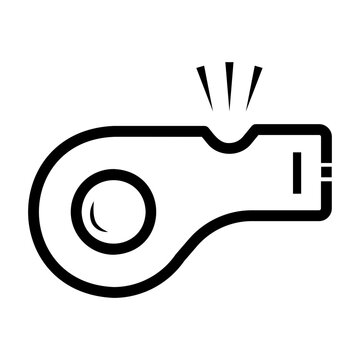 recommend clip art: whistle Line Icon