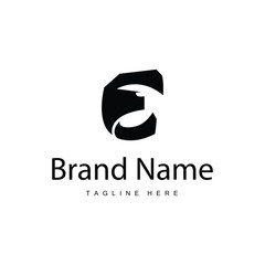 E letter logo in simple style Luxury product brand template illustration