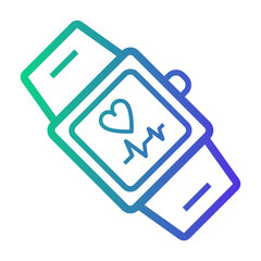 fitness watch Line Gradient Icon