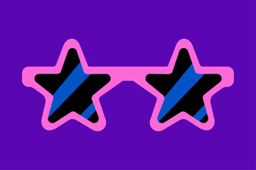 Star shape frame sunglasses