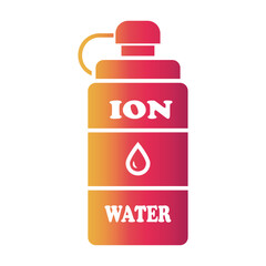 water bottle Gradient icon