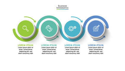 Business data visualization. timeline infographic icons designed for abstract background template