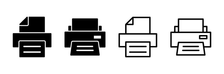 Printer icon vector isolated on white background. print icon. Fax vector icon.