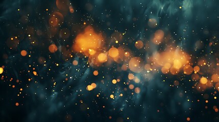 Fototapeta premium Abstract gold bokeh background with bokeh lights.