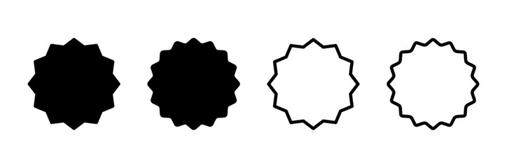 Badge icon vector isolated on white background. Awards icon. Achieve. Stamp