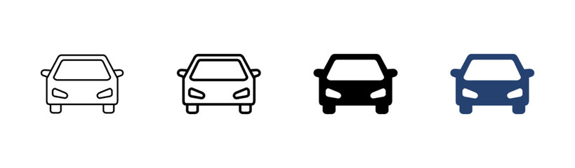 Car icon set. car vector icon. small sedan