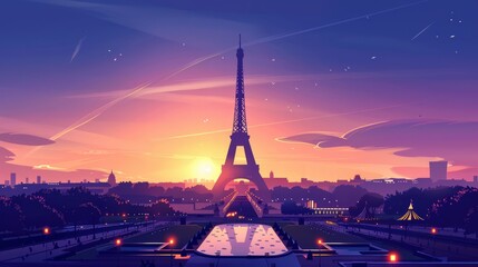 Olympic spirit and romantic landmark: the unique charm of the Eiffel Tower