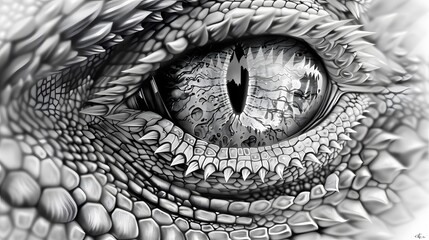 Fototapeta premium realistic dragon eye illustrations