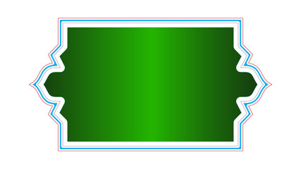 Set of decorative luxury golden arabic islamic banner title frame transparent background gold text box clipart	
