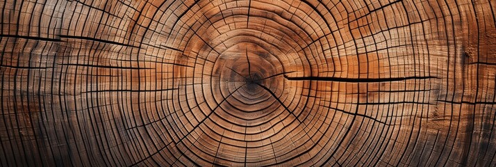 Fototapeta premium Close-up View of Tree Rings