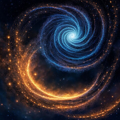 Obraz premium Galaxy spiral pattern background 