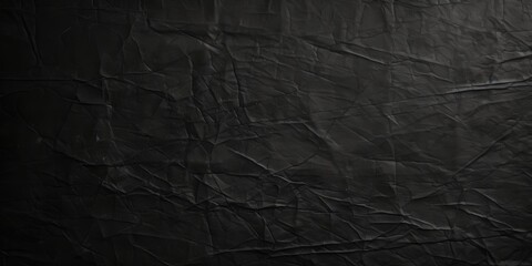 Abstract Crumpled Black Texture