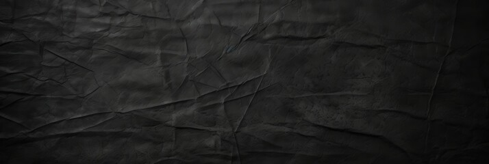 Fototapeta premium Abstract Crumpled Black Surface
