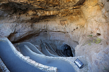 Trail down to the cave - Carlsbad Caverns National Park, New Mexico