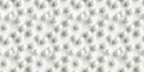 a aesthetic photo texture background of white balloons on pure white background, calmness