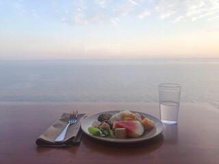 breakfast on the cruise