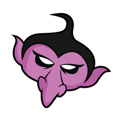 Halloween props icon illustration