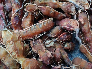 The texture of the tamarind collection has been peeled. Tamarind fruit flavoring