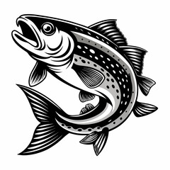 Naklejka premium A very nice sea fish with vector illustration image 