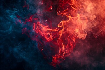 Abstract red fire flames background