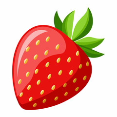 Obraz premium strawberry on white background