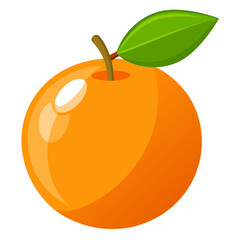 orange fruit isolated on white