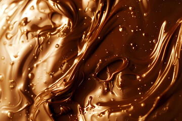 Melted chocolate background.