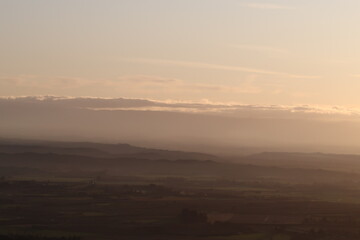 sunrise over the mountains