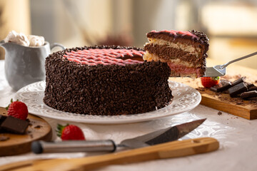 Bolo de morango