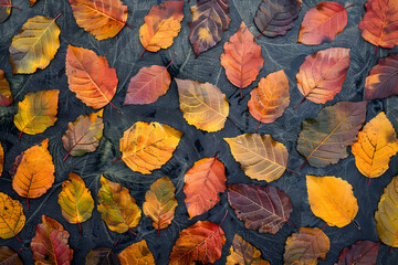 Pattern of fall foliage