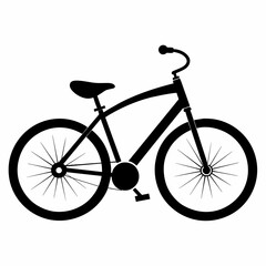 Fototapeta premium silhouette of a bicycle