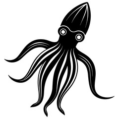 illustration of a fish octopus