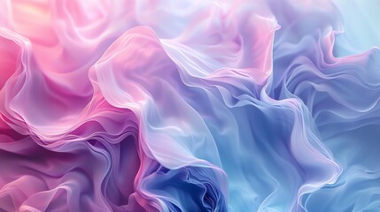 Obraz premium Abstract pink and blue flowing fabric.