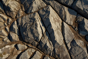 Rugged stone texture reveals nature's weathered artistry. 