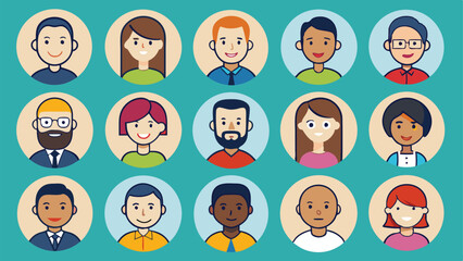 set 15 pics user icons