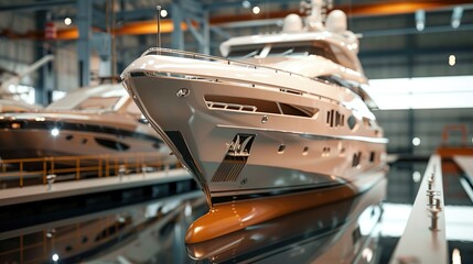 Magnificent A model ship with a man standing next to it