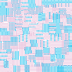 Pixel geometric random pattern artwork_pink ver