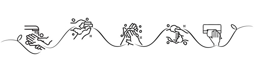 Illustration of handwash - cartoon of lifecare 