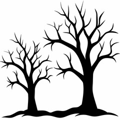 Scary Trees SVG Bundle, Halloween SVG, Spooky Trees Svg, Halloween Decor, DIY Halloween Decor, Halloween Trees Svg,