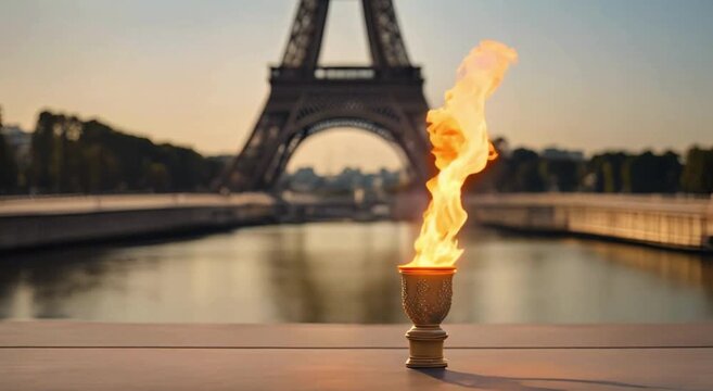 Eiffel Tower Illumination: Olympic Flame&rsquo;s Radiant Journey