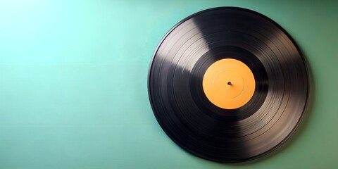 Obraz premium Schallplatte Vinyl Schellack Vinylscheibe Scheibe Platte Creative AI