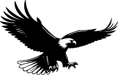 eagle in the sky ready for vector