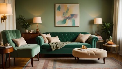 Photo interior modern design room 3d illustration