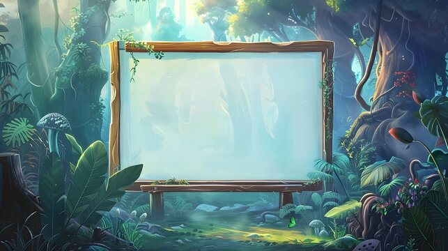 Empty whiteboard with backgrounds, including modern, realistic, and abstract settings. Perfect for versatile visual content and adaptable to different themes and uses.