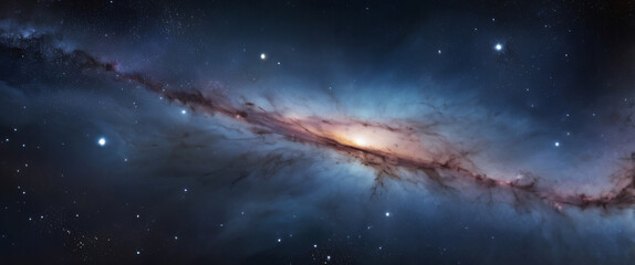 Fototapeta premium star nebula galaxy astronomy science univers fantasy deep planet outer astology constellation cosmic glowing way infinity dust horizontal celestial solar milky futuristic exploration